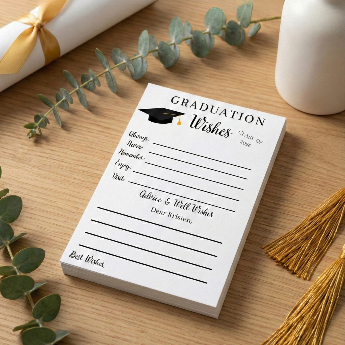 Graduation Wishes Advice Cards