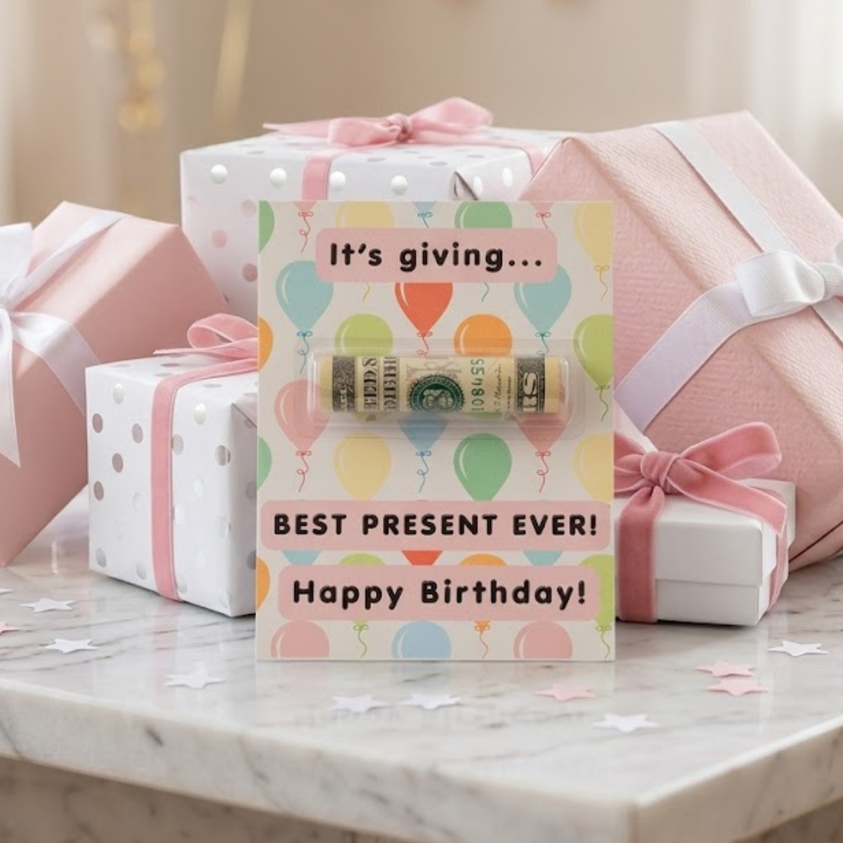 Teen Girl Money Holder Card