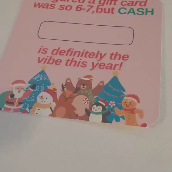 Video of shop owner showing how to attach the plastic dome that money is rolled up in for the money holder cards.